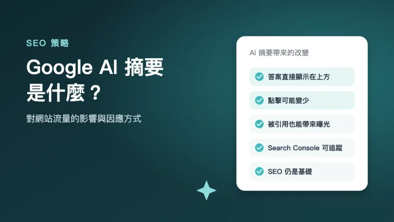 Google AI 摘要是什麼：對網站流量的影響